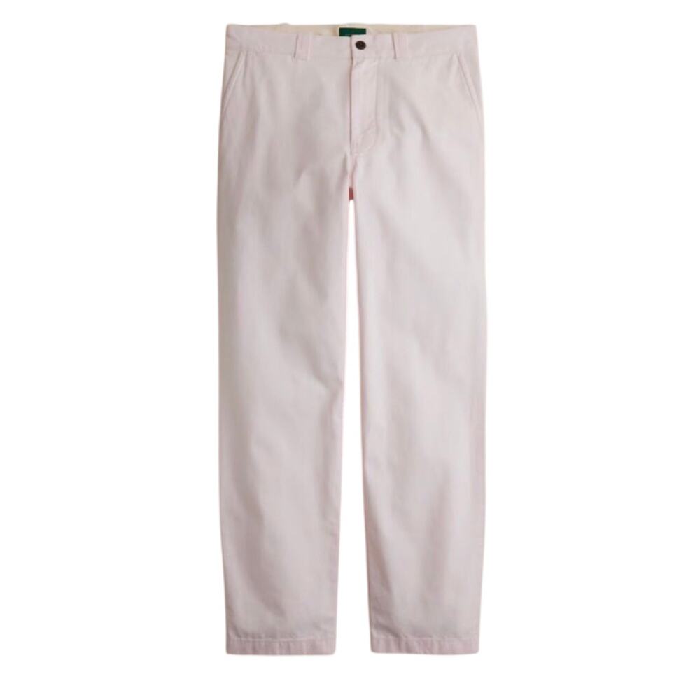 J.Crew Men's Classic Cotton Trouser In Canvas Pale Pink Size 36x32 NWT
